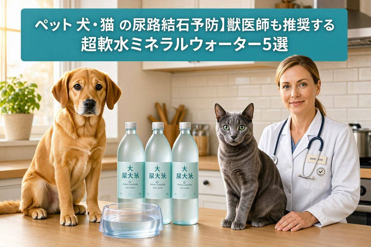 【ペット（犬・猫）の尿路結石予防】獣医師も推奨する超軟水ミネラルウォーター5選